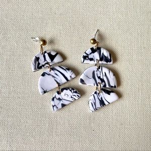 Handmade clay earrings